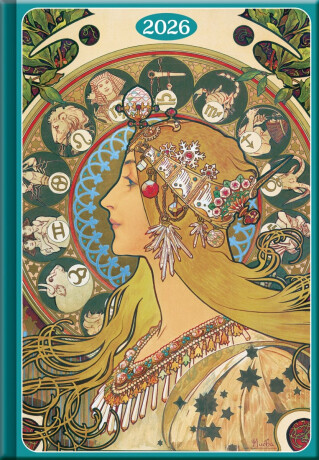 Týdenní diář 2026 - Art Mucha (A5) - neuveden