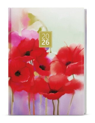 Týdenní diář 2026 Oskar Lamino A5 Máky - 