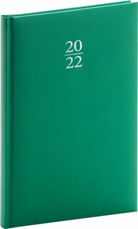 Diář 2022: Capys - zelený/týdenní, 15 x 21 cm - neuveden