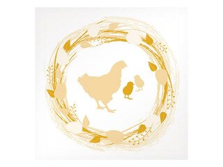 Ubrousek P 33x33 velikonoce MES200754 - 