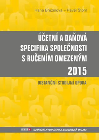 Účetní a daňová specifika s.r.o. 2015 - Pavel Štohl,Hana Březinová