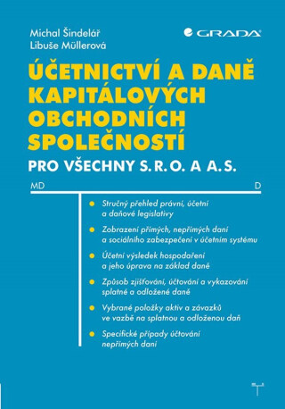Účetnictví a daně kapitálových obchodních společností pro všechny s. r. o. a a. s. - Libuše Müllerová,Šindelář Michal