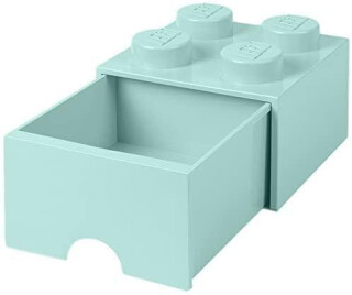 Úložný box LEGO® s šuplíkem 4 - aqua (poškozené) - neuveden