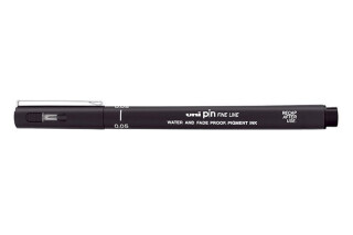 Černý liner Uni Pin 200 – 0,05mm - neuveden