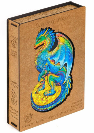 Unidragon dřevěné puzzle - Drak velikost L - neuveden