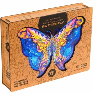 Unidragon dřevěné puzzle - Motýl velikost L - neuveden