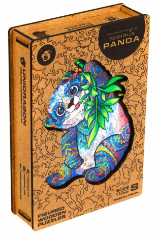 Unidragon dřevěné puzzle - Panda velikost S - neuveden