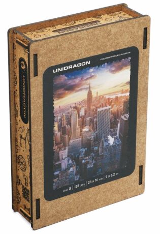 Unidragon dřevěné puzzle - Ranní New York velikost S - neuveden