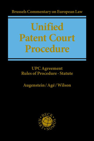 Unified Patent Court Procedure - Alex Wilson,Sabine  Age,Christof  Augenstein