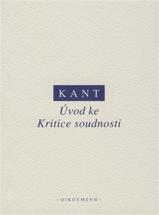 Úvod ke kritice soudnosti - Immanuel Kant