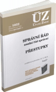 ÚZ 1032 Správní řád, Soudní řád správní, Přestupky - 