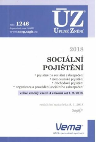 ÚZ 1246 Sociální pojištění 2018 - neuveden