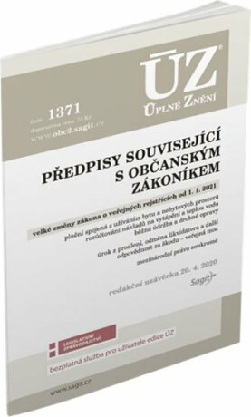 ÚZ 1371 Předpisy související s občanským zákoníkem, Veřejné rejstříky - neuveden