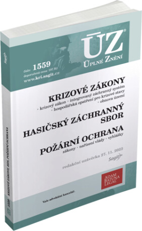 ÚZ 1559 Krizové zákony, HZS, Požární ochrana, Obnova území (poškozená) - neuveden