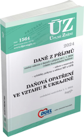 ÚZ 1564 Daně z příjmů, 2024 - neuveden