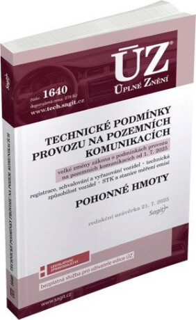 ÚZ 1640 Technické podmínky provozu na pozemních komunikacích, Pohonné hmoty - neuveden