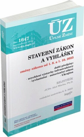 ÚZ 1647 Stavební zákon - neuveden