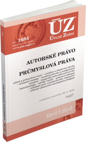 ÚZ č. 1684 - Autorské právo, Průmyslová práva - 