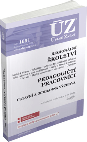 ÚZ č.1691 - Regionální školství, Pedagogičtí pracovníci - 
