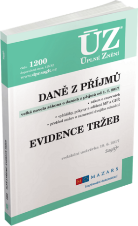 ÚZ 1200 Daně z příjmů, evidence tržeb - 