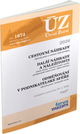 ÚZ 1674 Cestovní náhrady - 