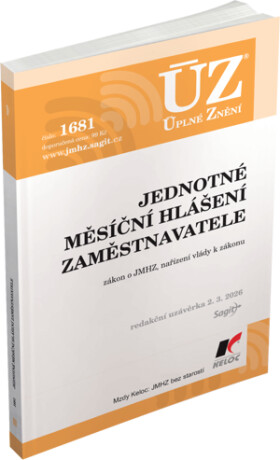ÚZ 1681 Jednotné měsíční hlášení zaměstnavatele - 