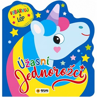 Úžasní jednorožci- Vybarvuj a lep - 