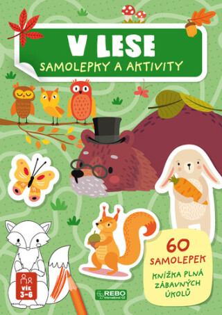 V lese samolepky a aktivity - 