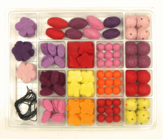 Velká sada - vánoční a velikonoční plstěné polotovary - 