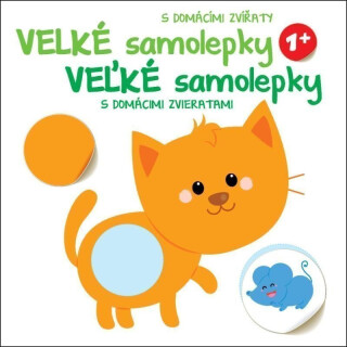 Veľké samolepky s domácimi zvieratami Mačka - neuveden