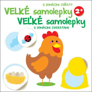 Veľké samolepky s domácimi zvieratami Kura - neuveden