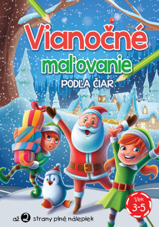 Vianočné maľovanie podľa čiar - 