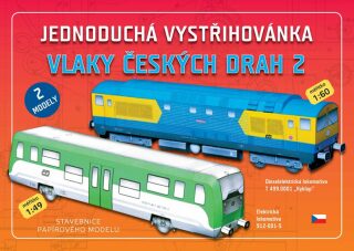 Vlaky českých drah 2 - Jednoduchá vystřihovánka - neuveden