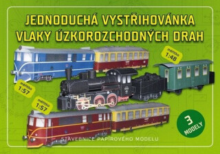 Vlaky úzkorozchodných drah - Jednoduchá vystřihovánka - neuveden