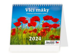Vlčí máky - stolní kalendář 2024 - neuveden