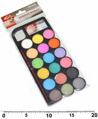 Vodové barvy - 18 barev - neuveden