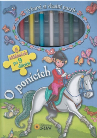O ponících - Vybarvi si puzzle - kolektiv autorů