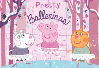 Vybarvující puzzle Prasátko Peppa - neuveden