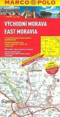 Východní Morava/ mapa - neuveden