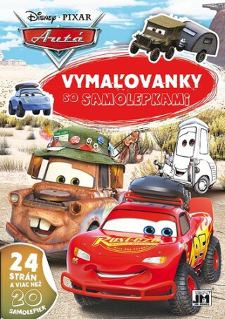 Vymaľovanky so samolepkami Autá - 