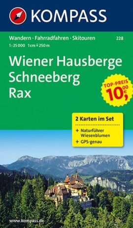 Wiener Hausberge Schneeberg 228 ,2 mapy / 1:25T NKOM - neuveden