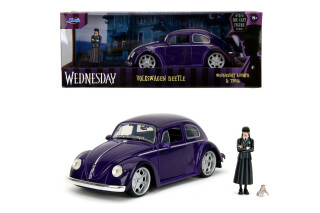 Wednesday auto 1972 VW Beetle 1:24 a figurka Wednesday - 