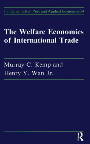 Welfare Economics Of Internati - Henry Y. Wan,Murray C. Kemp