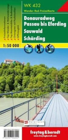 WK 432 Donauradweg Passau-Eferding 1:50 000 / turistická mapa - neuveden