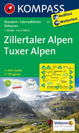 Zillertaler Alpen 37 / 1:50T NKOM - neuveden