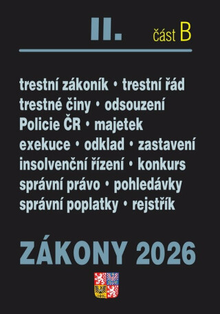 Zákony II B/2026 – Trestní právo - Zdeněk Štipl