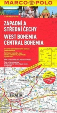 Západní a střední Čechy/ mapa - neuveden