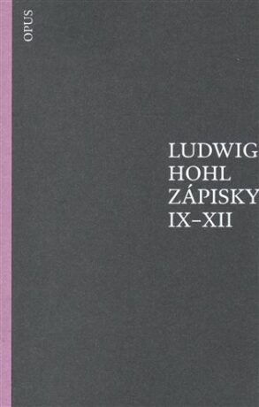 Zápisky IX-XII - Ludwig Hohl