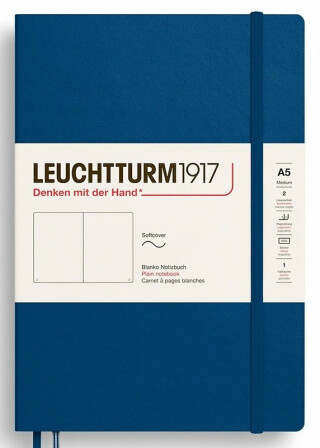 Zápisník Indigo Softcover Medium (A5) čistý - -