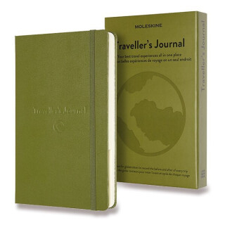 Zápisník Moleskine Passion Travel Journal - tvrdé desky - L, khaki - 